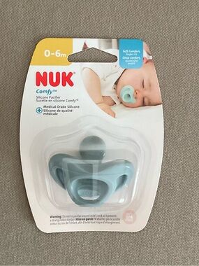 NUK Comfy Silicone Pacifier light blue 0-6 months